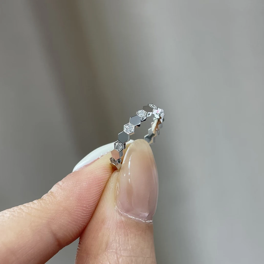 Exquisite Jewelry Hexagonal Element Women's Rings Popular Engagement Rings, Wedding Jewelry