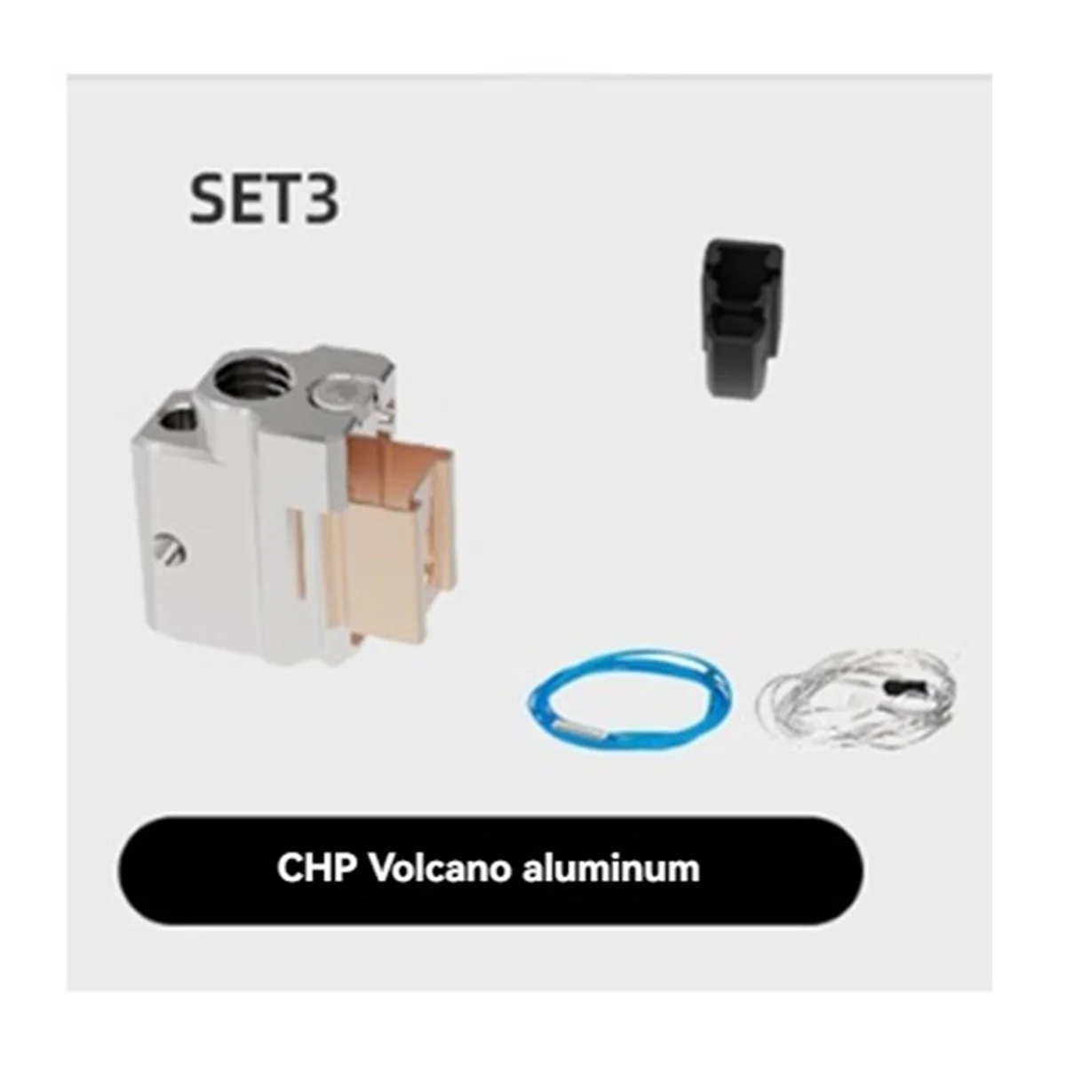 BISMZ для CHP Volcano Нагревательный блок, алюминий для 3D-принтера, нагревательная трубка 82 Вт, аксессуары для 3D-принтеров