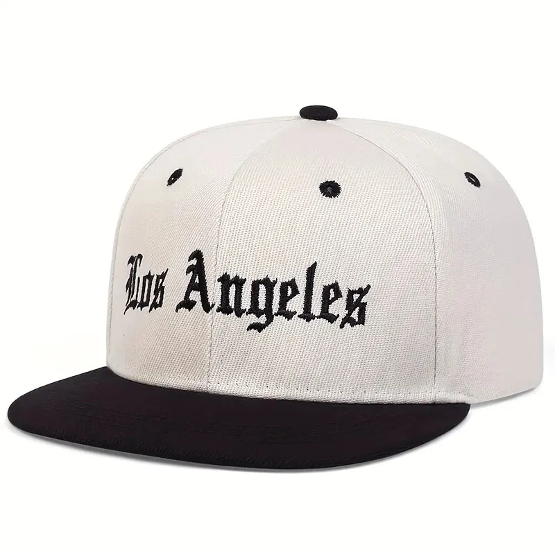 Los Angeles Cap Hip Hop Basketball Cap Cotton Snapback Hat for Men Women Adult Outdoor Casual Adjustable Baseball Cap Gorras