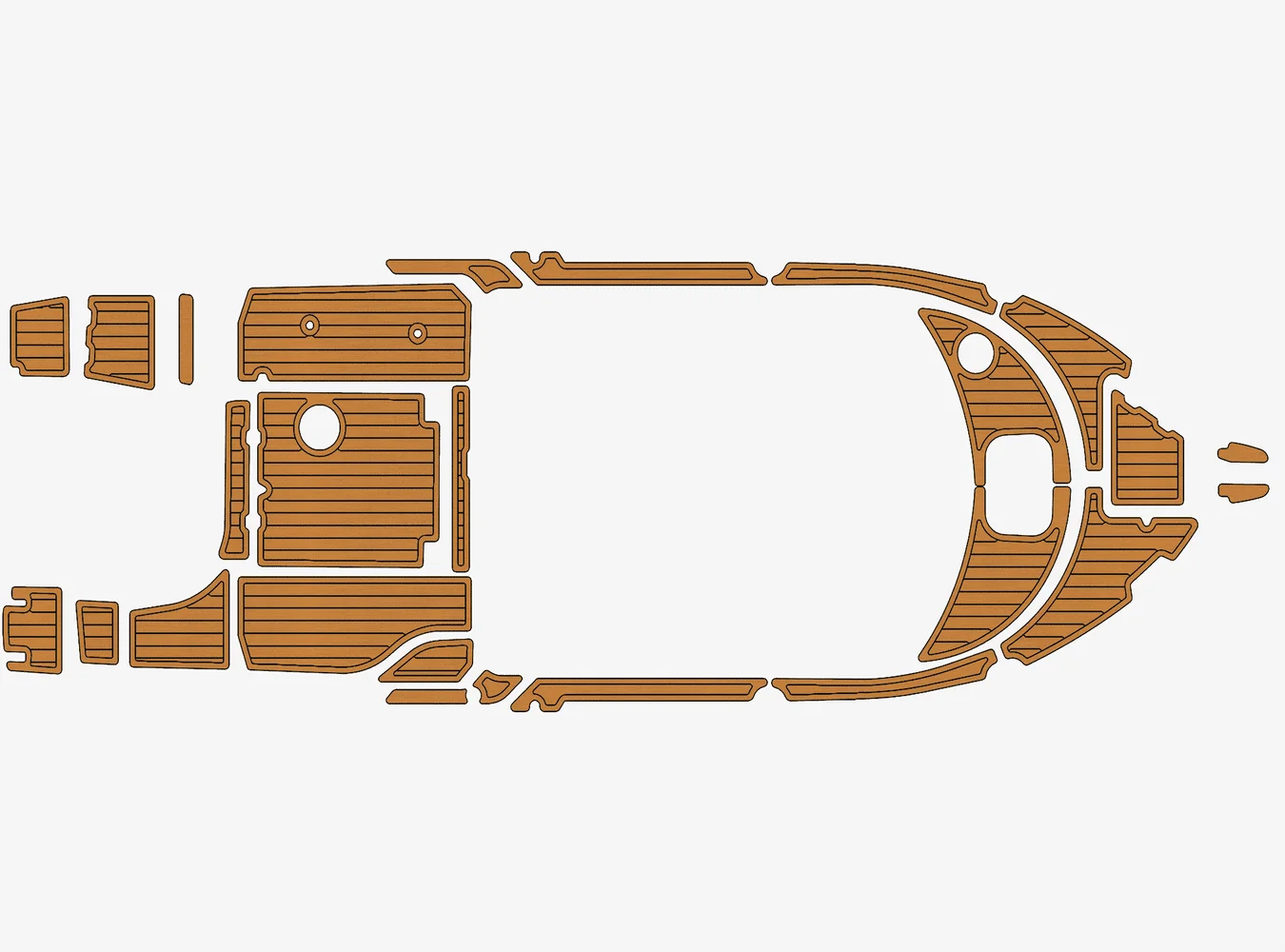 

2006 Quicksilver 650 выходных 1/4 дюйма 6 мм пена EVA Нескользящий ПВХ настил из тикового дерева морской коврик цвета морской волны ковер Gatorstep морской пол