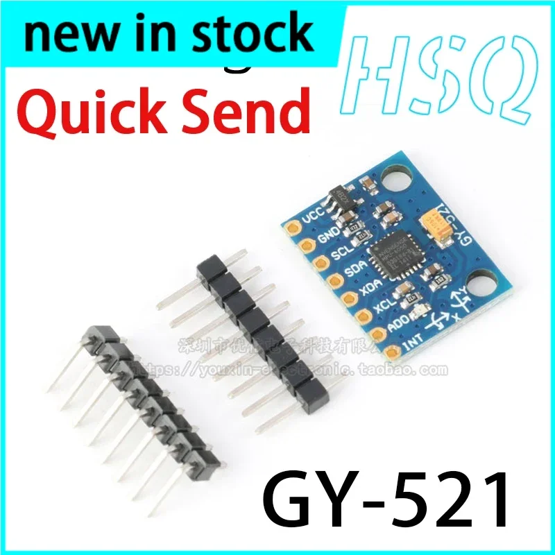 GY-521 MPU-6050 MPU6050 Module Tri-Axis Acceleration+Tri-Axis Gyro 6DOF Module  GY521