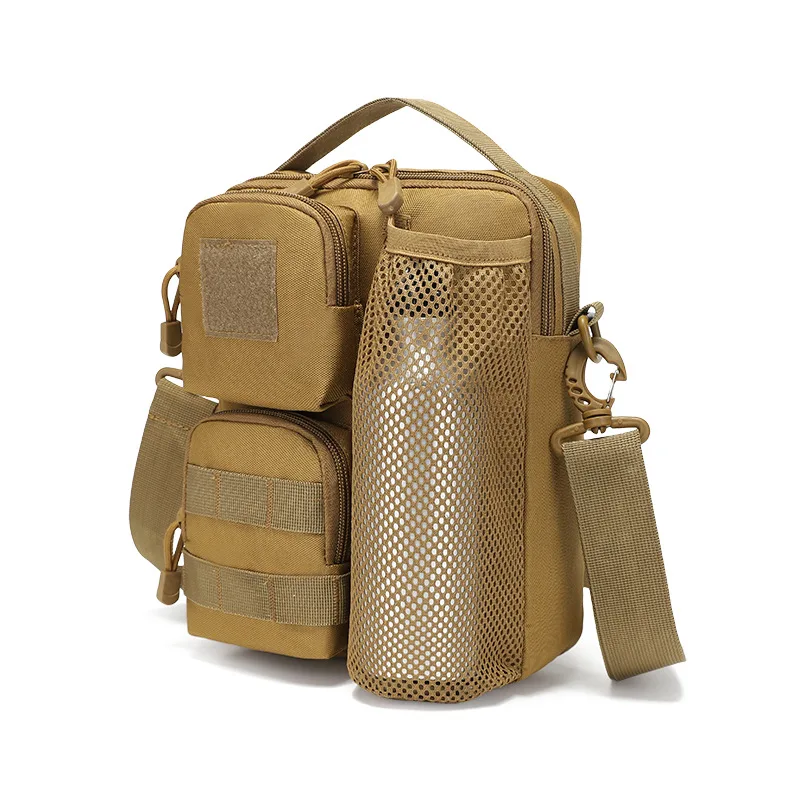 Multifunctional shoulder messenger bag camouflage tactical bag capacity breast bag hanging bag waterproof Oxford cloth handbag