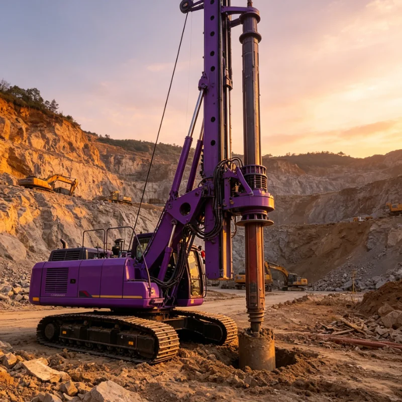 Customized Rotary Drilling Rig Screw Pile Machine Hydraulic Earth Auger for Concrete Foundation Drilling