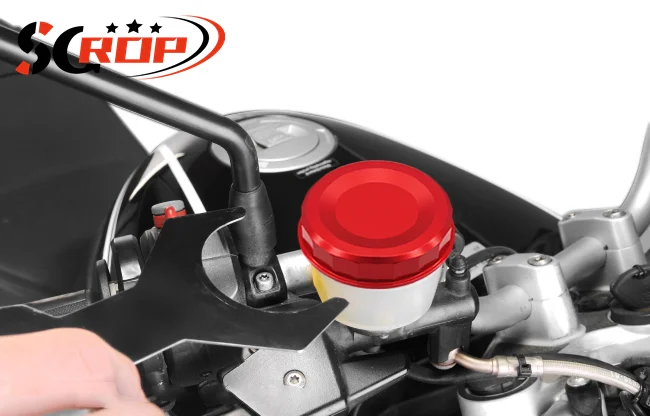 r1 r1m Motorcycle Brake Master Cylinder Oil Cover CNC Front Fluid Reservoir Oil Cap For YAMAHA YZF R1 2004-2020 R1M 2016-2024