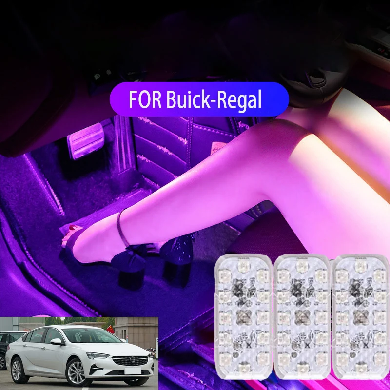 

FOR Buick-regal LED Car Interior Ambient Foot Light Atmosphere Decorative Lamps Party decoration lights Neon strips