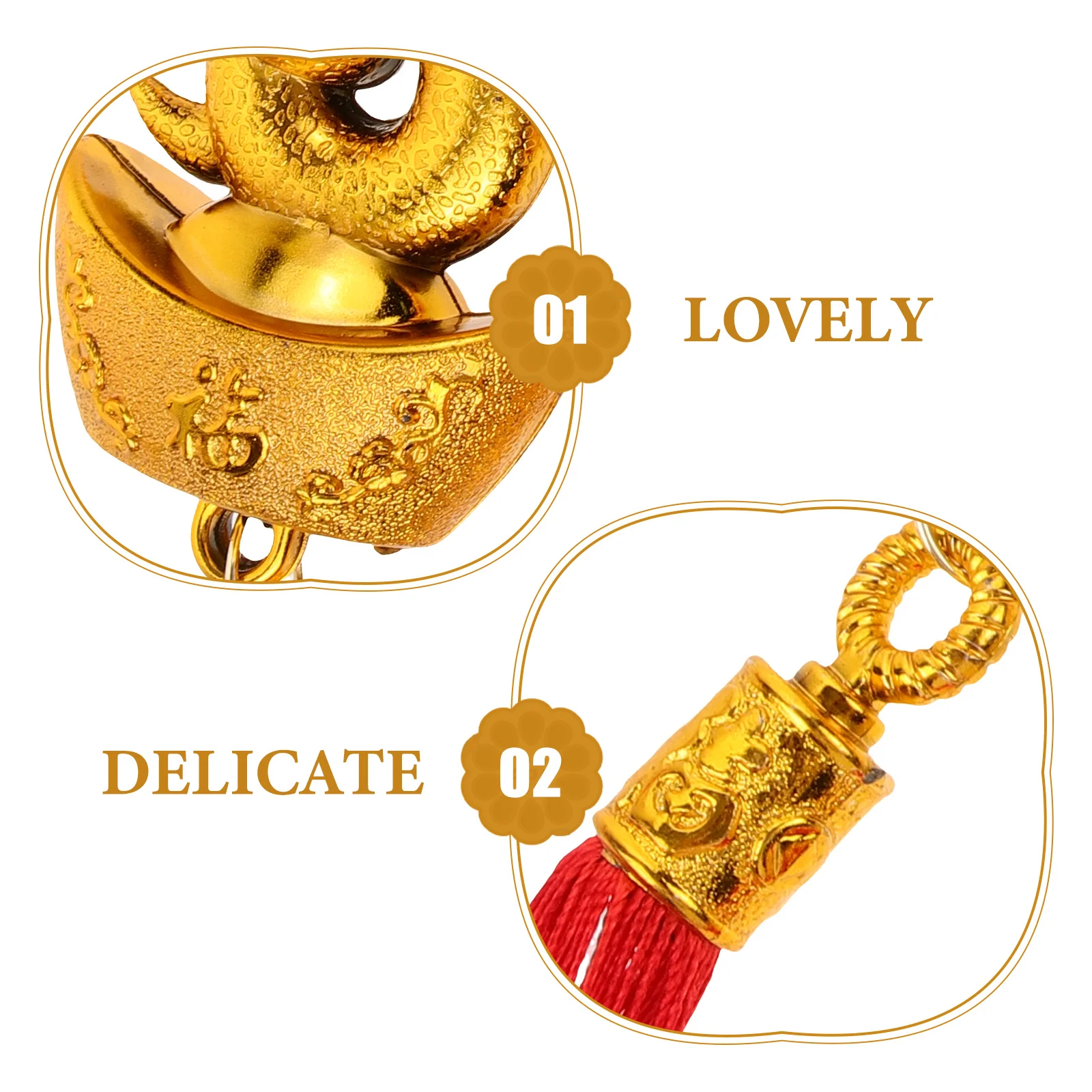 

10Pcs Chinese New Year Pendant Tassel Snake Decorations for Festive Atmosphere Spring Festival Party Home Car Front Door Pendant