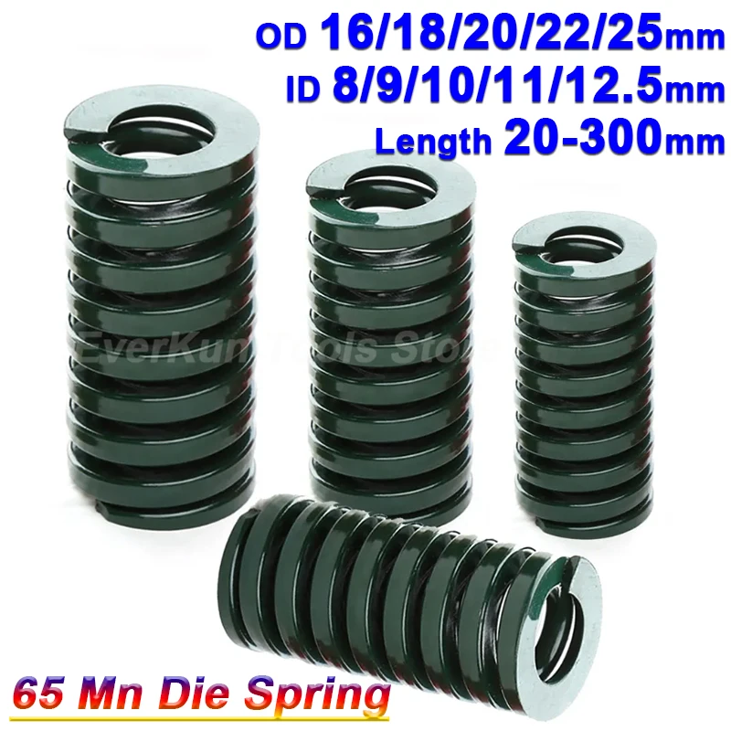 

Heavy Load Mould Die Spring Green Spiral Stamping Compression Mold Springs OD 16 18 20 22 25mm Length 20 25 30 35 40 50 55-300mm