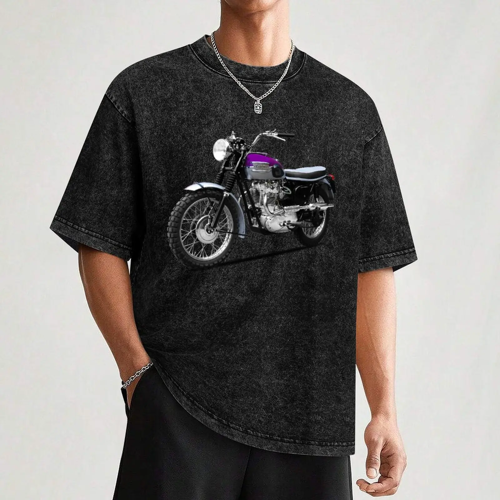 The Trophy TR6 Motorcycle T-Shirt Light Athletic Short Sleeve Tee Shirt