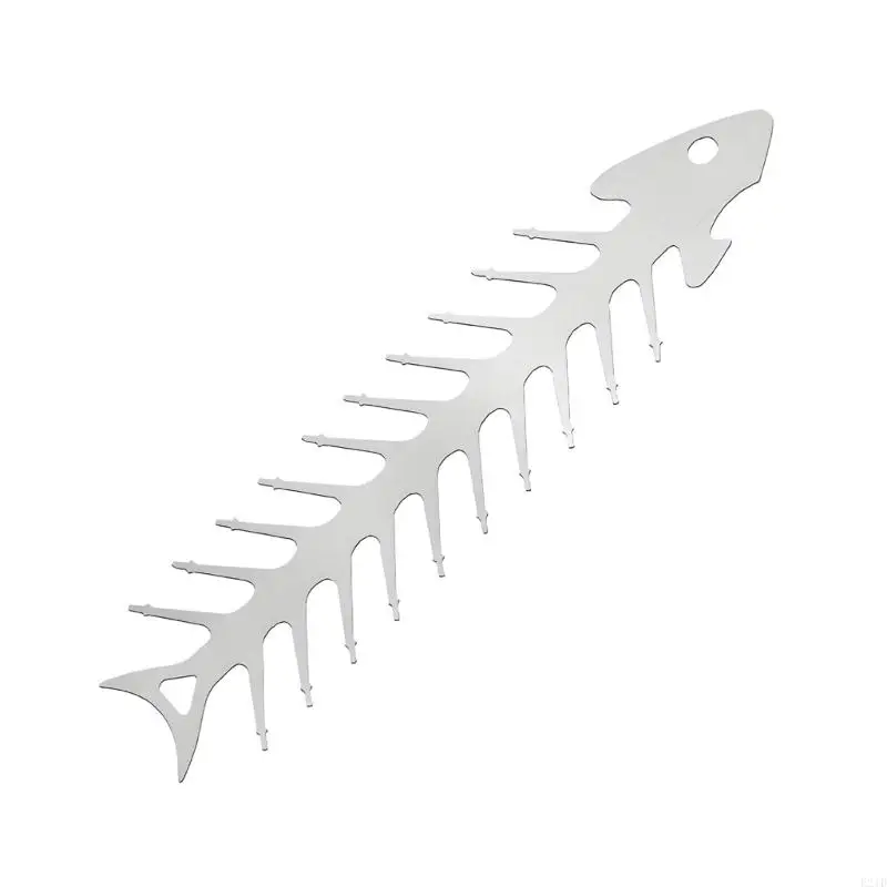 Multipurpose Fish Bone Skewer Stainless Steel Unique Bone Pattern