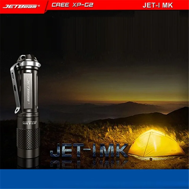 JETBeam JET-I MK XP-G2 480 Lumens AA 14500 EDC LED Flashlight Mini Portable Keychain Torch Emergency Light IPX8 Waterproof Lamp