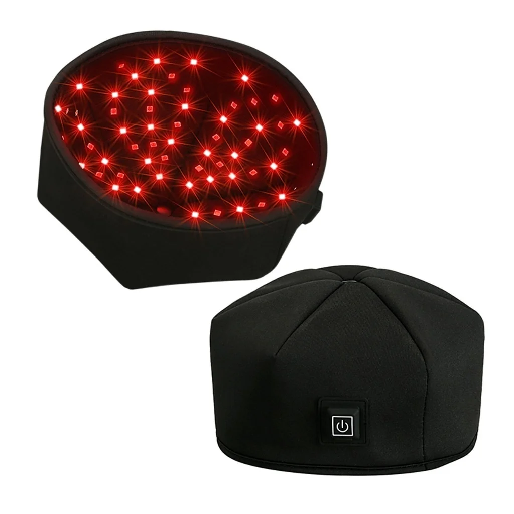 NEW Hair Growth Cap LED Red Light Therapy Devices Anti Hair Loss Anxiety Stress Relief Head Pain Hat Scalp Relax Massager