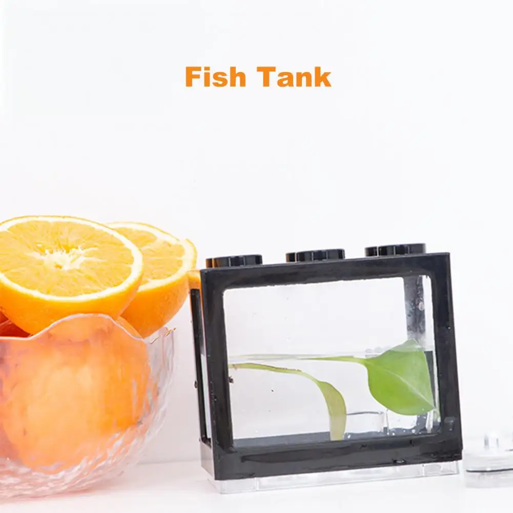 Plastic  Useful Fish Breeding Mini Aquarium Tank Multicolor Small Fish Tank Compact   for Indoor