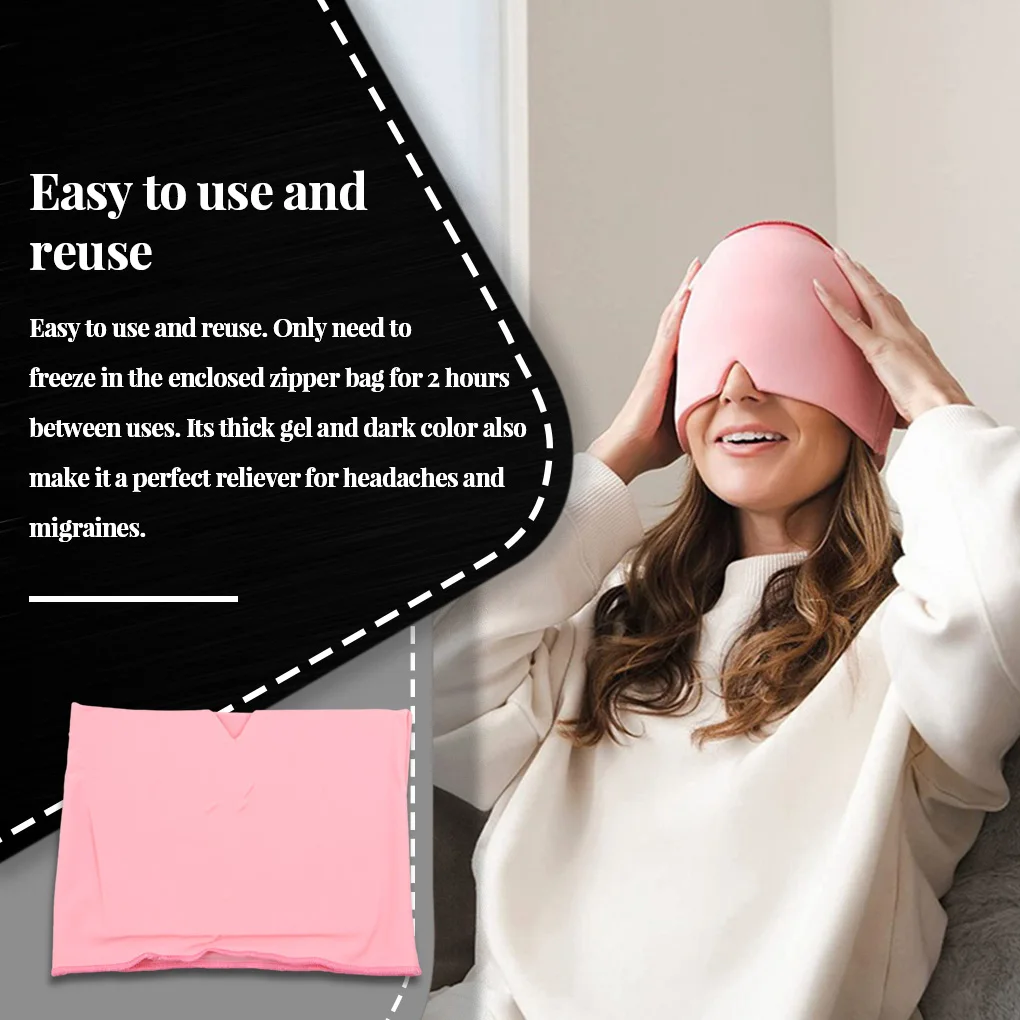 Eye Patch for Puffiness Gel Ice Compress Swelling Cold Soothing Pads Eyelid Relief SPA Care Supplies Travel Beauty Pink