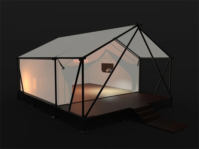 Wolong Professional Supplier Luxury Safari Tent Glamping For Camping Hotel