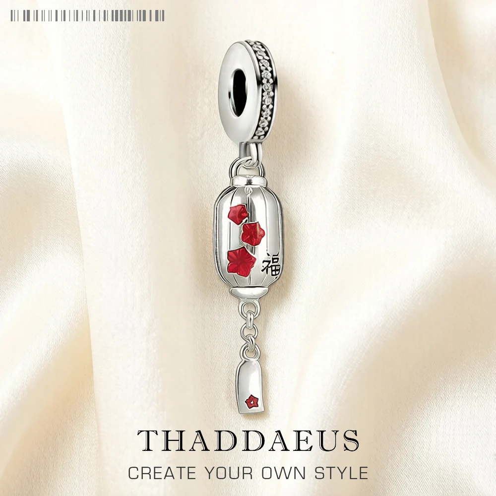 

Lantern Dangle Charm Sterling Silver 925 Fine Jewelry Women Lucky Gift
