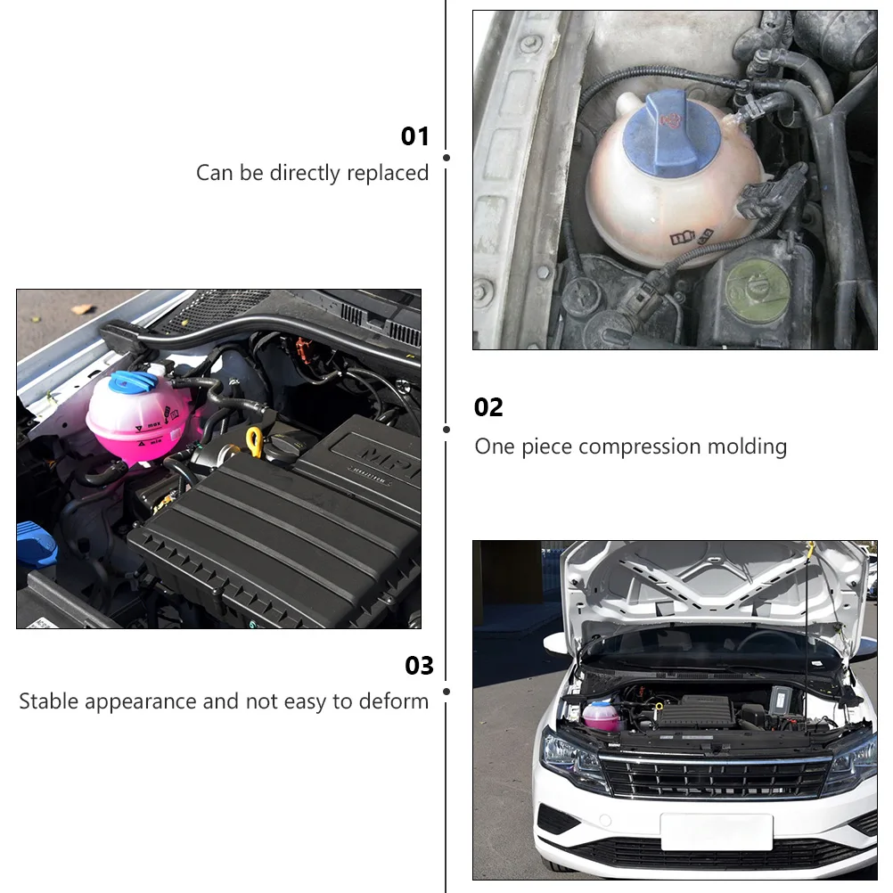 

Radiator Coolant Tank Expansion Recovery Overflow Reservoir Bottle High Grade Plastic Temperature Resistant Reliable Use