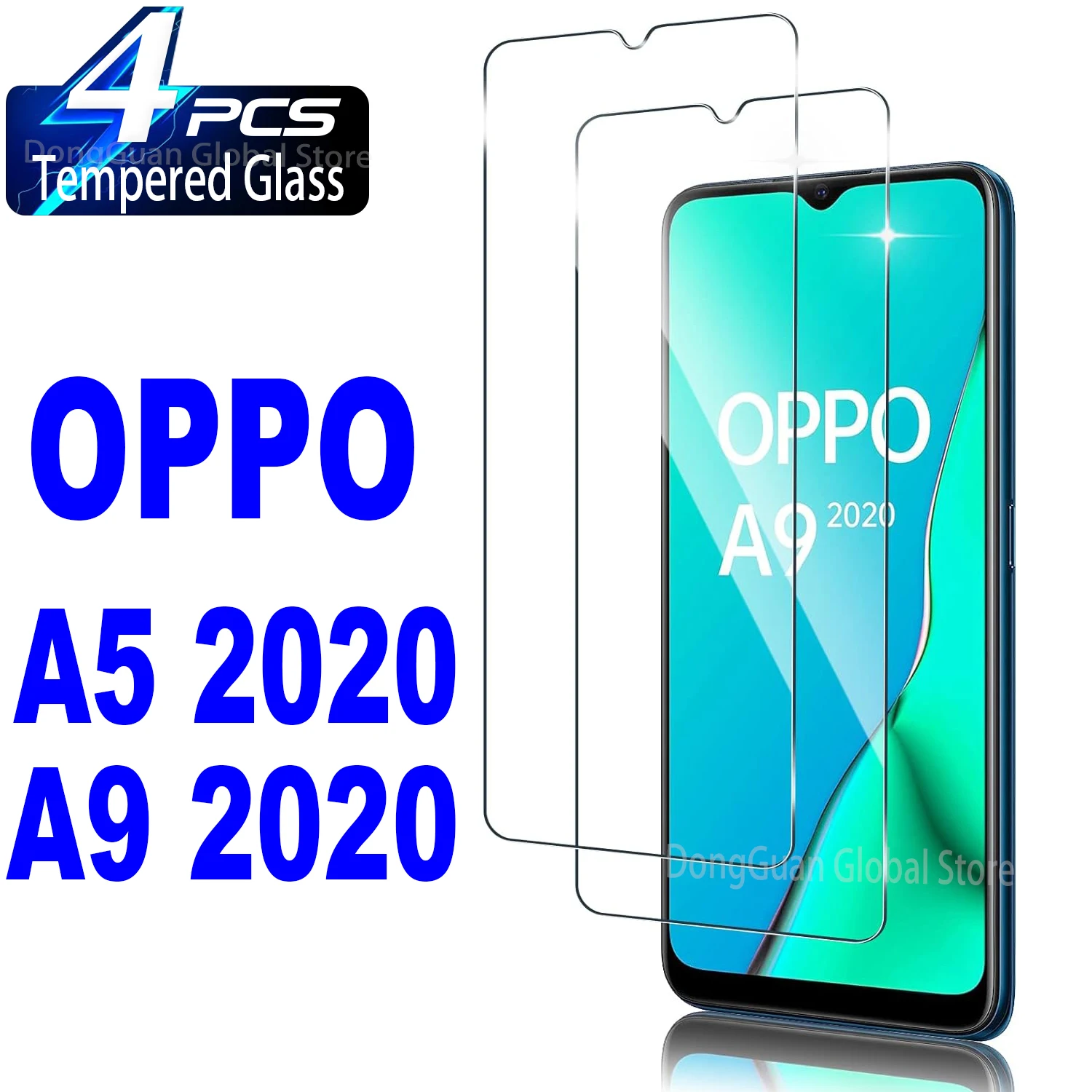 For OPPO A5 2020 A9 2020 Tempered Glass Screen Protector Glass Film