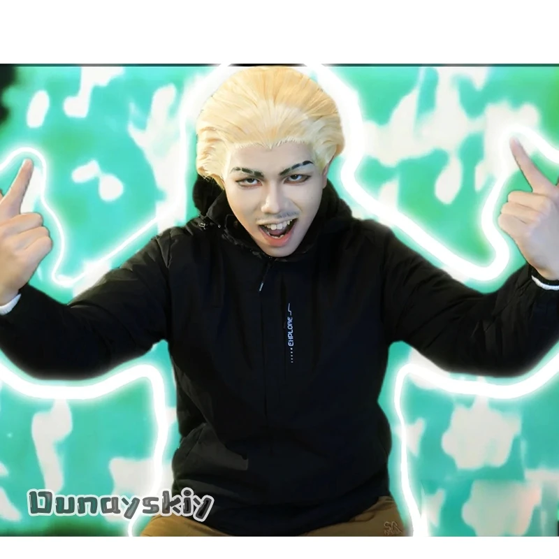 

Костюм для косплея Yumekiri*Kinji Hakari Sorcerer Battle Suit Jutsu Kaen, полный комплект, аниме, темная фэнтези, Jirai Kei, для мужчин, жилет, униформа