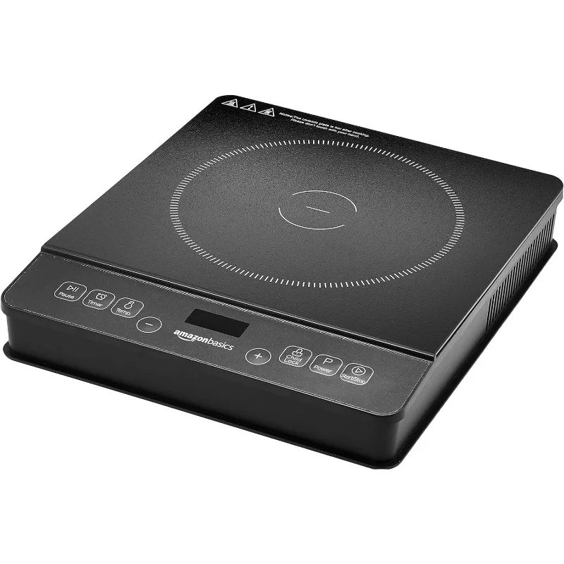 1800W Portable Induction Cooktop Burner, medium, Black