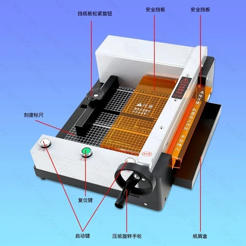 G400 Automatic Cutter Electric Trimmer Bidding Photo Book A4 Paper 40MM Thick Cutting Machine For Office Home