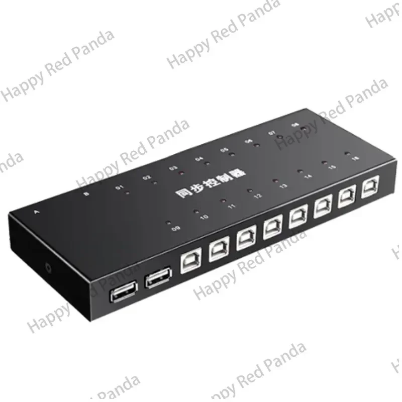 Switch for PC Game Control, with cables 16 Port KM Synchronizor, USB keyboard mouse Synchronous Controller