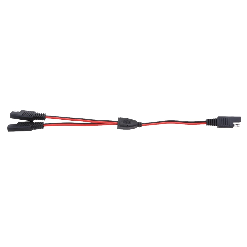 Gender Adapter Cables 18AWG DC SAE Extension Y Splitter Cord