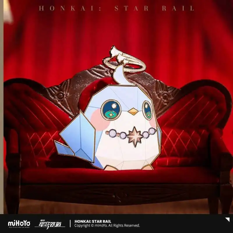

Game Peripherals Honkai: Star Rail Origami Bird Aventurine Metal Acg Badges Backpack Decoration Clothing Brooch Birthday Present