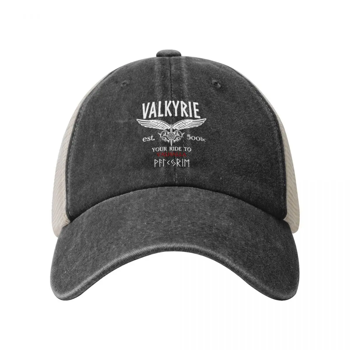 Valkyrie topi bisbol katun bisa dicuci, topi Snapback topi Hip Hop tulang Casquette