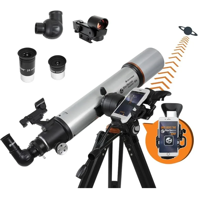 

Celestron – StarSense Explorer DX 102AZ Smartphone App-Enabled Telescope App to Help You Find Stars