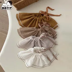 2Pcs Korea Style Print Baby Bibs Baby Girls Burb Cloth Soft Cotton Baby Bibs Towels Infant Baby Feeding