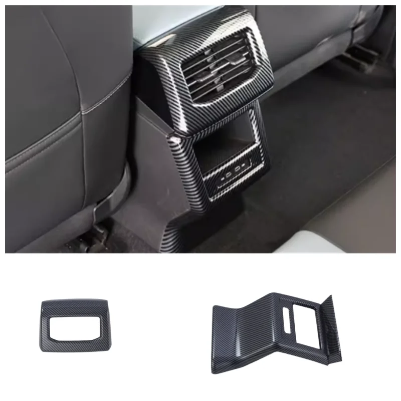 For VW Volkswagen ID.4X ID.6X 2022 Interior Accessories Rear Air Outlet Decorative Frame Anti-kick Protective Cover