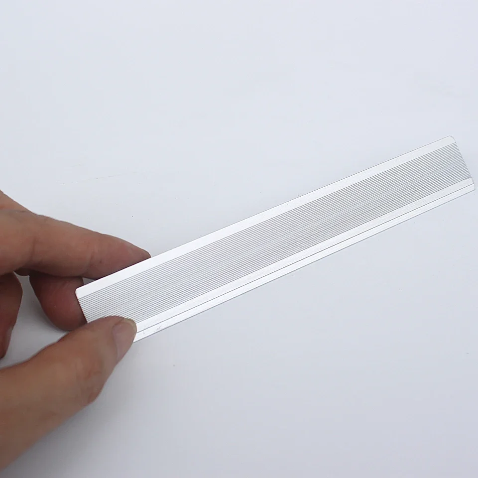 4pcs/set New Aluminum Ruler Aluminum Protractor Students Maths Geometry Metal Stationery Ruler Set Office School Supplies