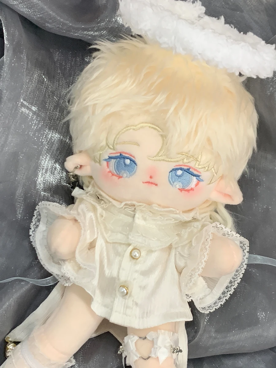 20cm Doll Clothes Palace Vintage Knight Prince White Shirt Socks Suit Stuffed Plushie Cotton Doll Akcesoria Anime Toy For Kid