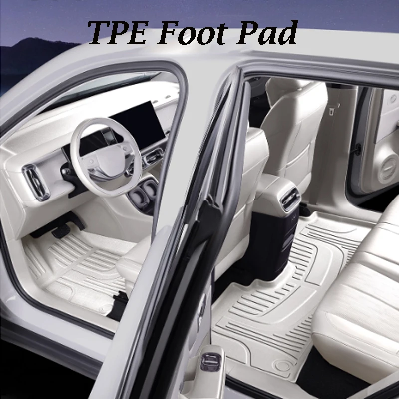 

For Mazda EZ-60 CX-6e 2025 TPE Foot Pad Original Color Car Waterproof Dustproof Protective Accessories
