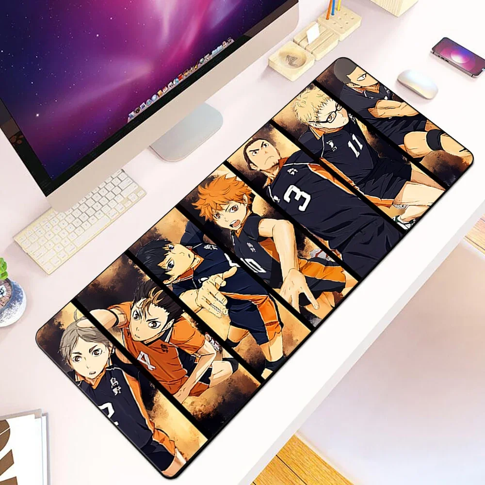 Anime Volleyball Haikyuu Mousepad HD Printing Computer Gamers Locking Edge Non-slip Mouse Pad XXL90x40cm Keyboard PC Desk Pad