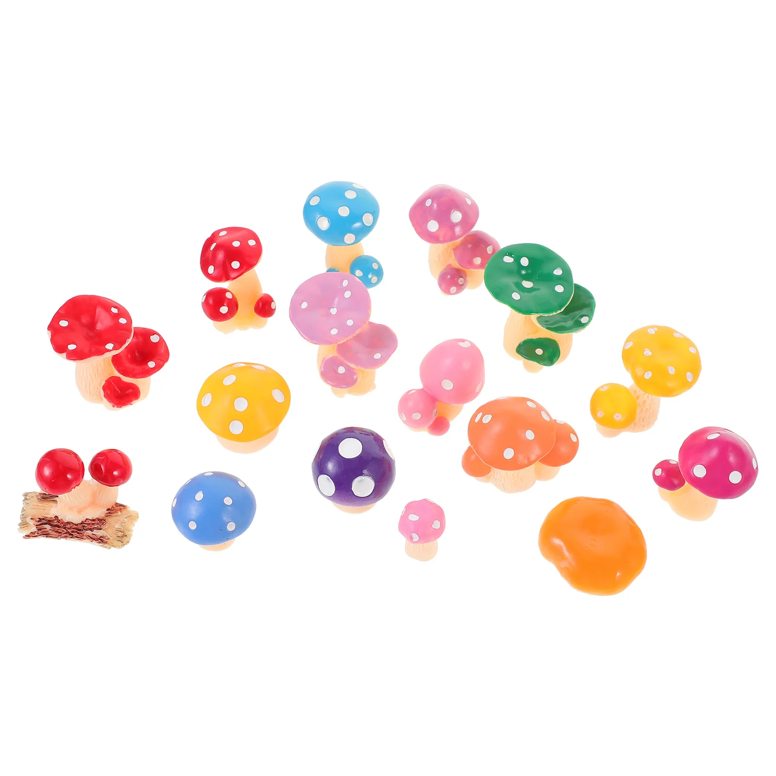 

1Set Resin Mushroom Miniature Statue Realistic Decoration for Garden Bonsai Aquarium Micro Landscape Fairy Figurines