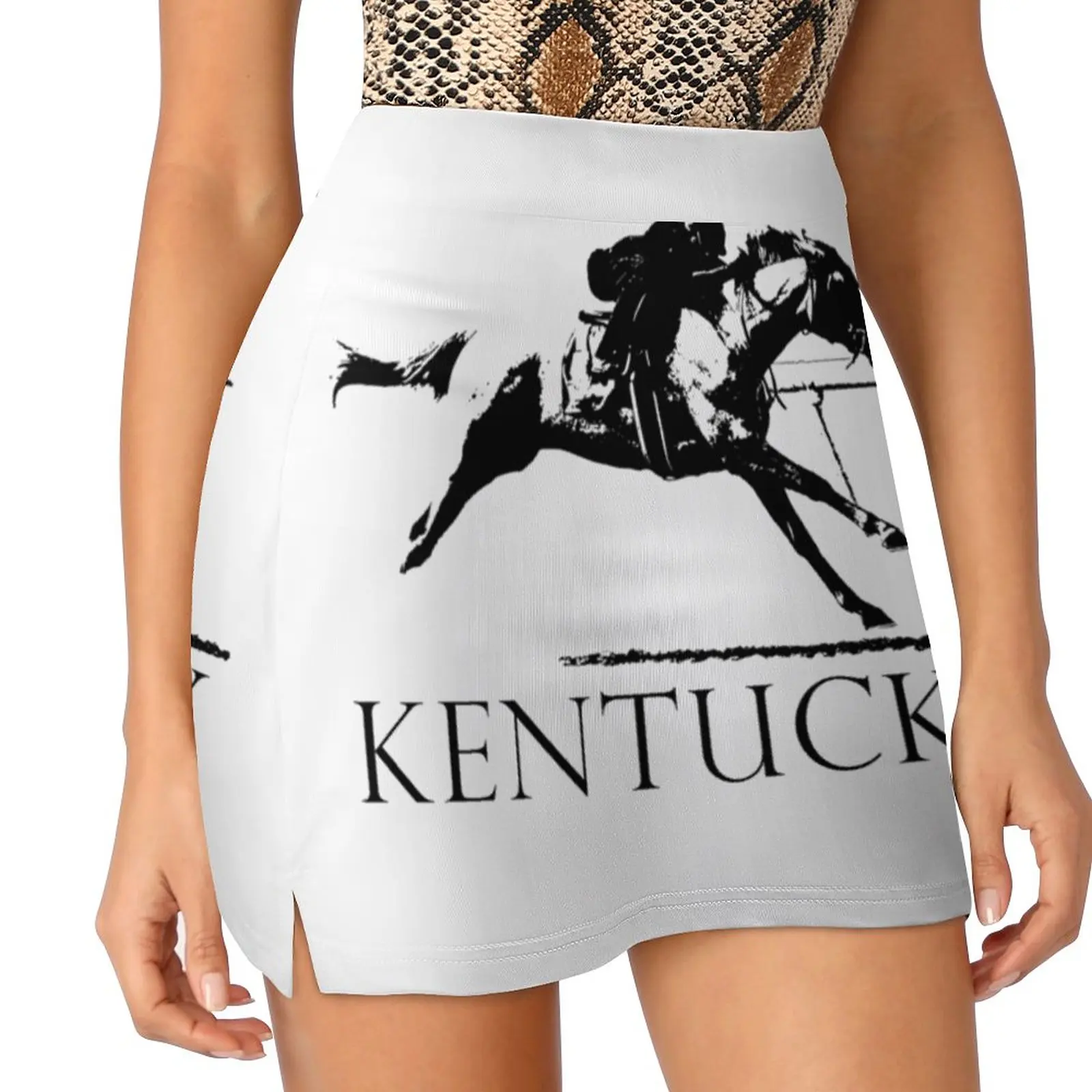 Race Horse Korean Fashion Skirt Summer Skirts For Women Light Proof Trouser Skirt Race Race Horse Keeneland Horse Derby