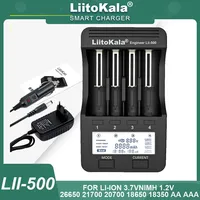 LiitoKala Lii-500 lii600 lii500s PD4 LCD 3.7V li-ion 18650/26650/16340/14500/10440/18500 1.2V ni-mh AA/AAA Battery smart Charger