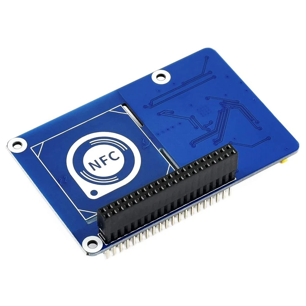 Waveshare topi PN532 NFC untuk Raspberry Pi dalam frekuensi 13.56MHz mendukung tiga antarmuka komunikasi I2C SPI dan UART