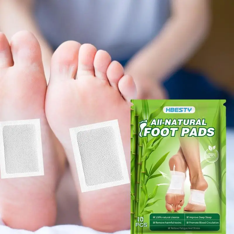 Sleep Aid Patch Wormwood Foot Pads For Better Sleep 10pcs Natural Foot Pads For Deep Cleansing Improve Sleep Adhesive Sheets