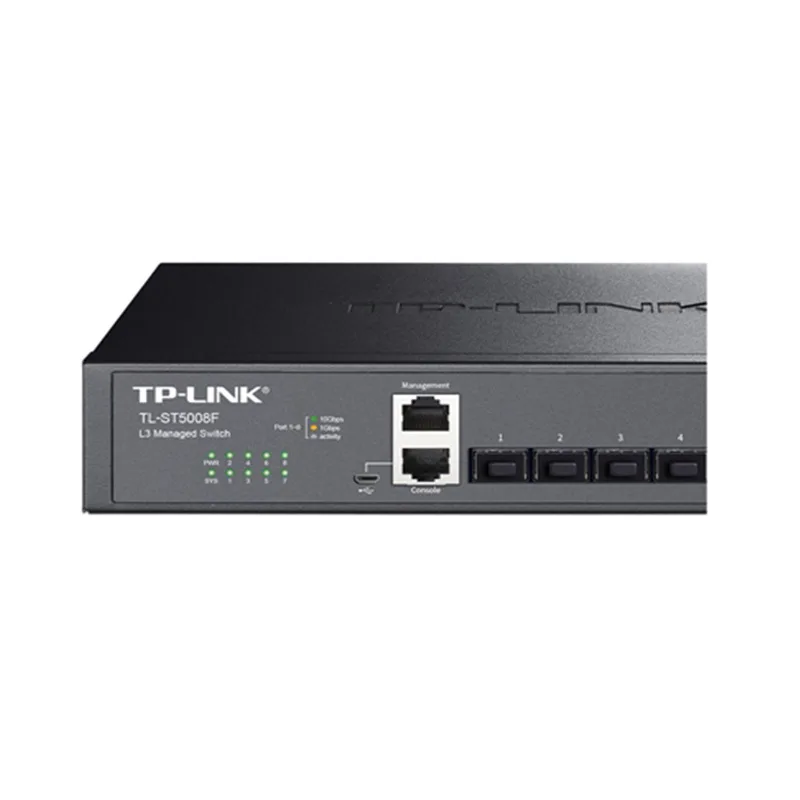 Imagem -02 - Tp-link-hub de Internet Gerenciamento Web Roteador Estático Nas Core Sfp Plus Toda a Rede 8x10000mbps Tl-st5008f 10g