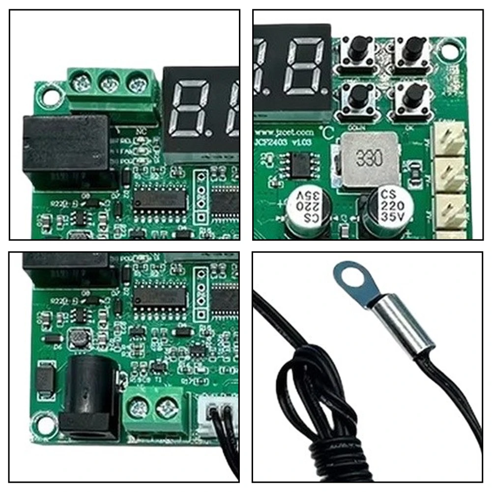 Programmable Temperature Controlled Fan Module DC 9V-30V 3A Output with Real Time LED Display and Reverse Protection