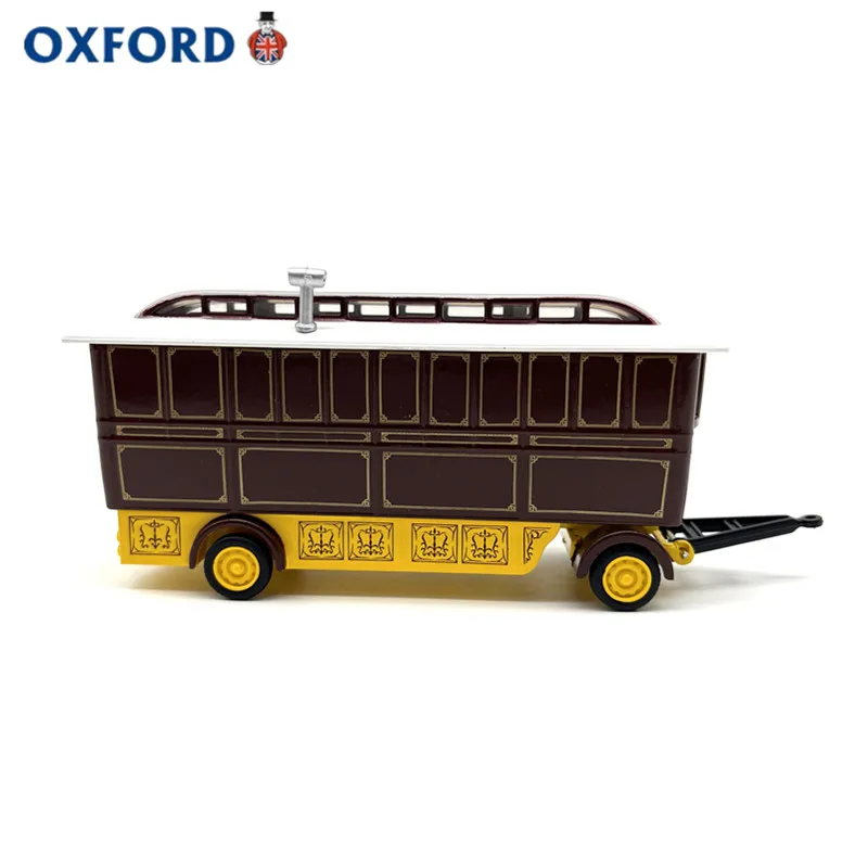 Modèle de caravane de showman en alliage moulé sous pression OXFORD à l'échelle 1:76, 76SCV003, collection classique, souvenir nostalgique pour adulte, cadeau, exposition statique