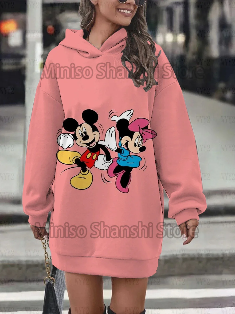 2024 Women\'s new Disney hooded casual street minimalist style fashionable birthday dress top hoodies 3d sudaderas con capucha