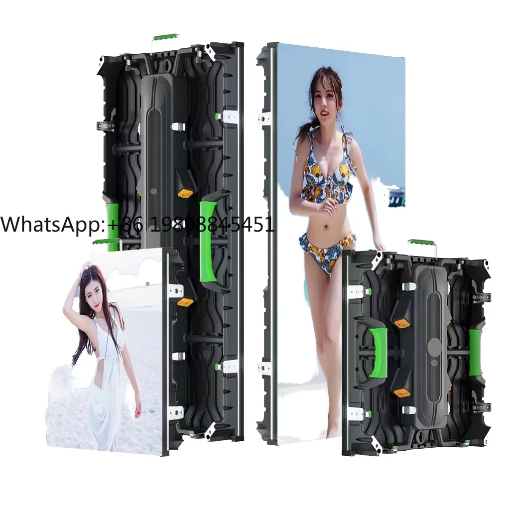 

High Brightness Indoor Outdoor 3m X 4m P3.91 P2.9 P2.6 P1.9 Dj Booth Background Stage Rental Led Display Screen for Concert