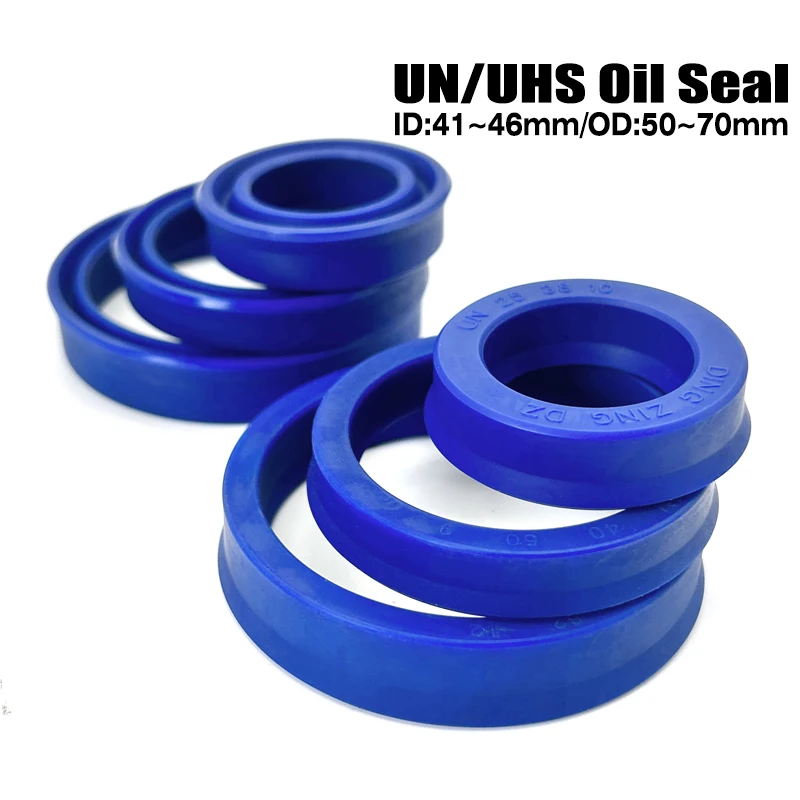 

UN Blue Polyurethane Oil Seal - ID 41mm~46mm OD 50mm~70mm Anti-Leak Wear-Resistant, Corrosion-Proof Adapt to Humid Environments