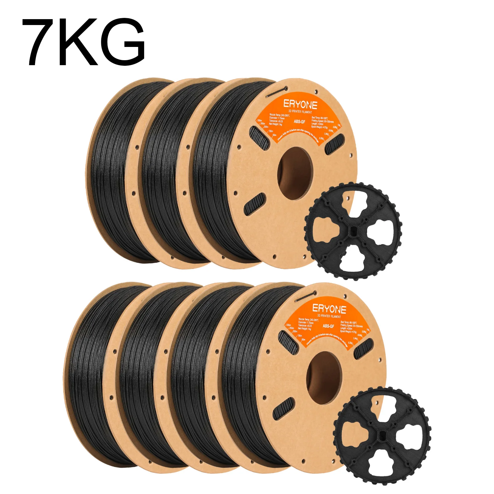 ERYONE Glasfaser-ABS-Filament 1,75mm +/- 0,03mm, 3D-Druck-Filament ABS GF 1kg/3kg/7kg