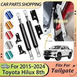 2PCS Tailgate Assist Shock Strut Kit for Toyota Hilux 8th 2015-2023 4x4 Pickup Truck Rear Door Slow Down Lift Support Damper Rod