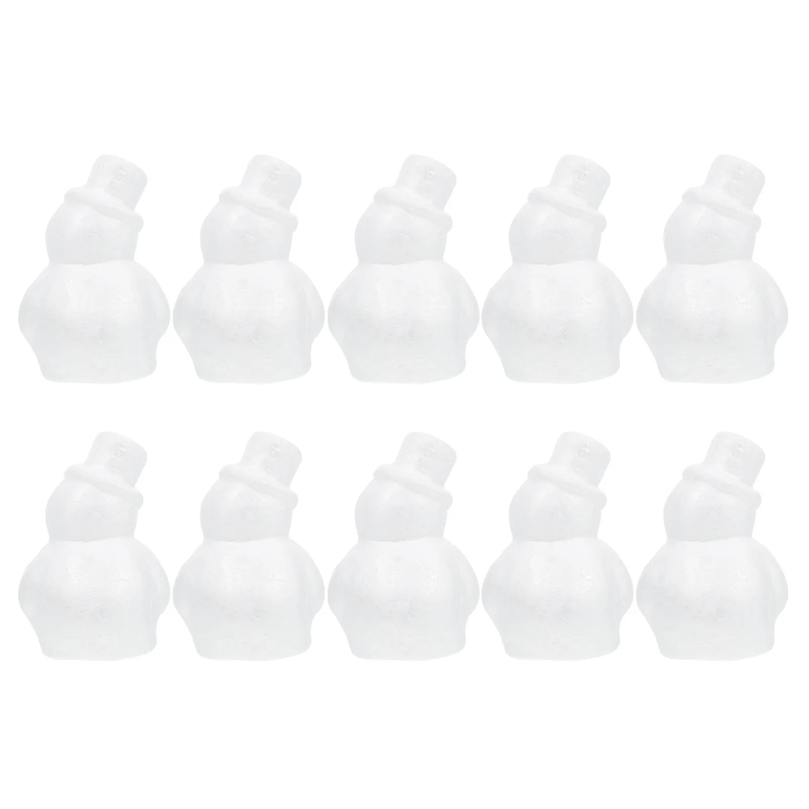 

10 Pcs Snowman Foam Ball White Blank DIY Shaped nament Xmas Tree Decor Pendant Christmas Home Garden Safe Durable
