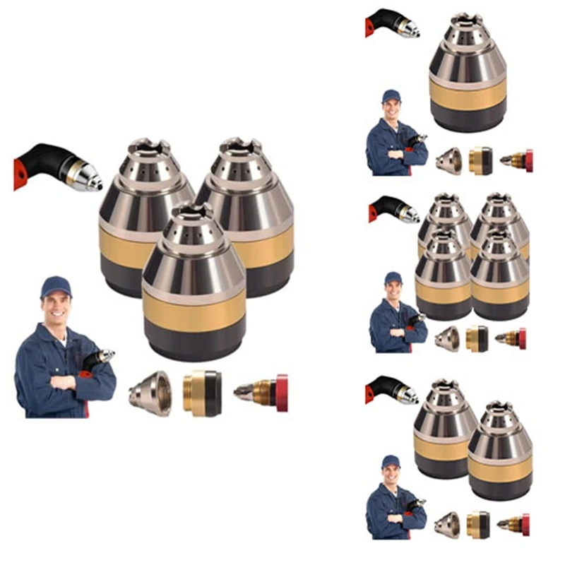 

P80 Plasma Cutting Nozzle Protective Cover, Plasma Cutter Tips Electrodes Cover, Contactable Protective Cover (3Pcs) Easy To Use